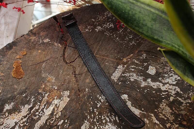 BESPOKE GENUINE BROWN CROCODILE SKIN LEATHER STRAP HDCS07