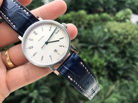 BESPOKE GENUINE BLUE CROCODILE SKIN LEATHER STRAP HDCS14