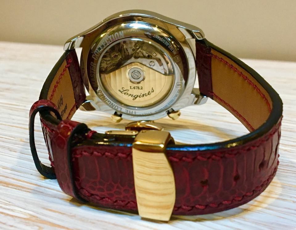 BESPOKE GENUINE BROWN CROCODILE LEATHER STRAP FOR OMEGA CLASP HDOS05
