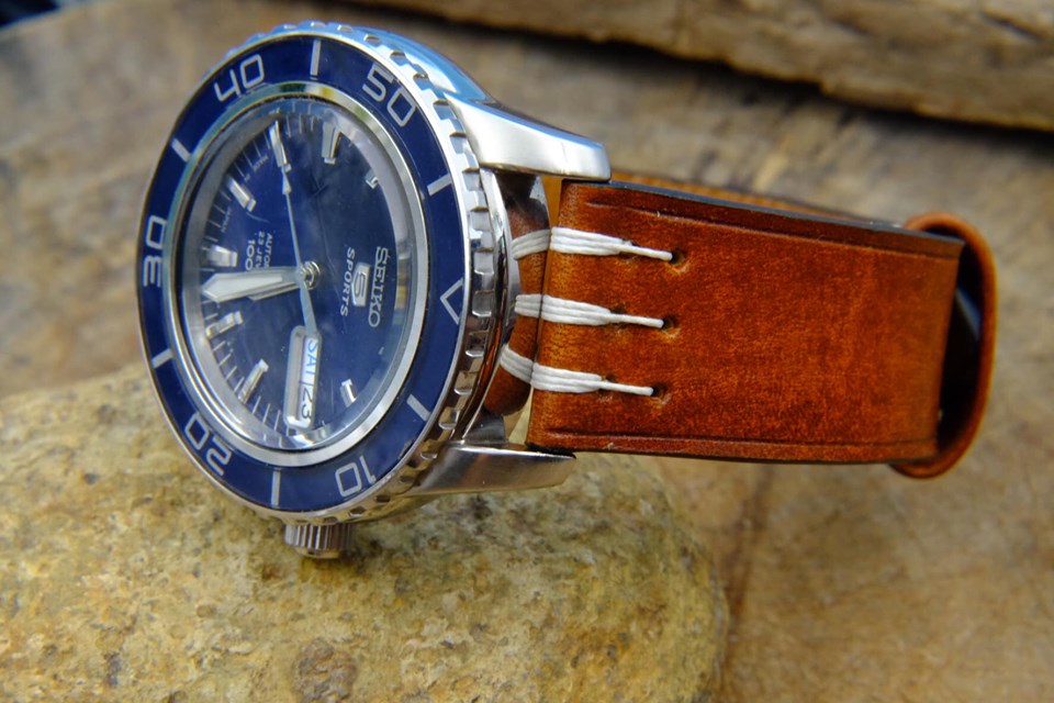 BESPOKE GENUINE COW LEATHER WATCH STRAP BAND HDLE11