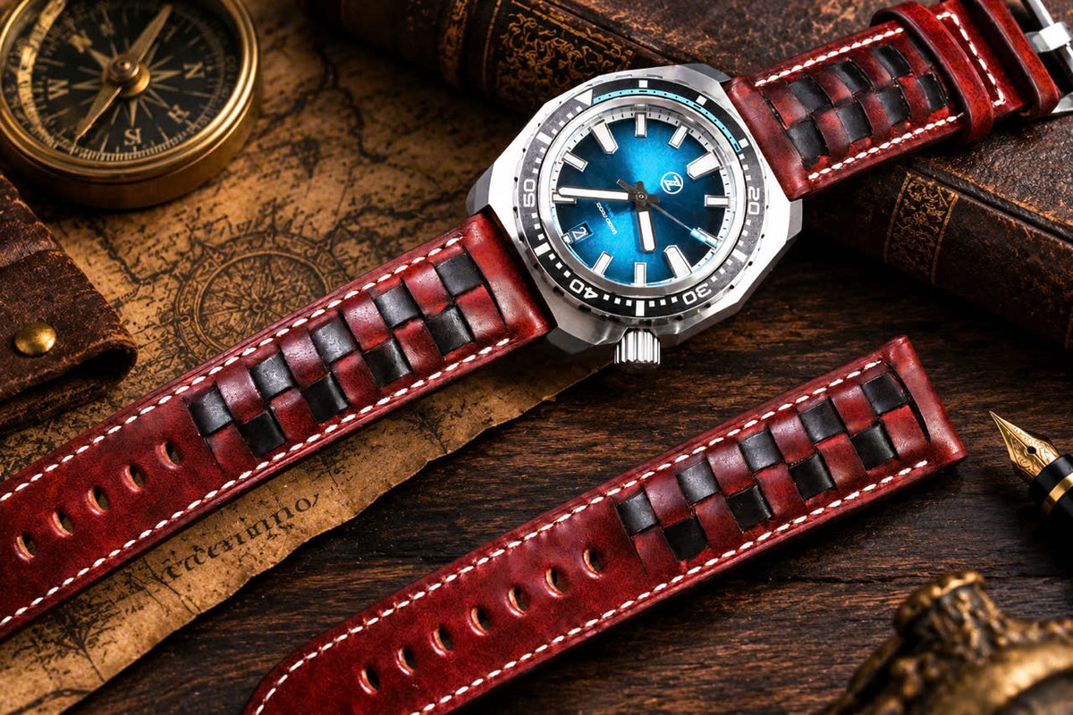 Vintage Braided Leather Strap