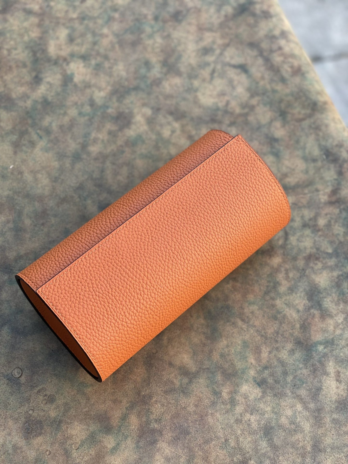 Orang Italian Togo leather 3 watch roll HDTGWR01