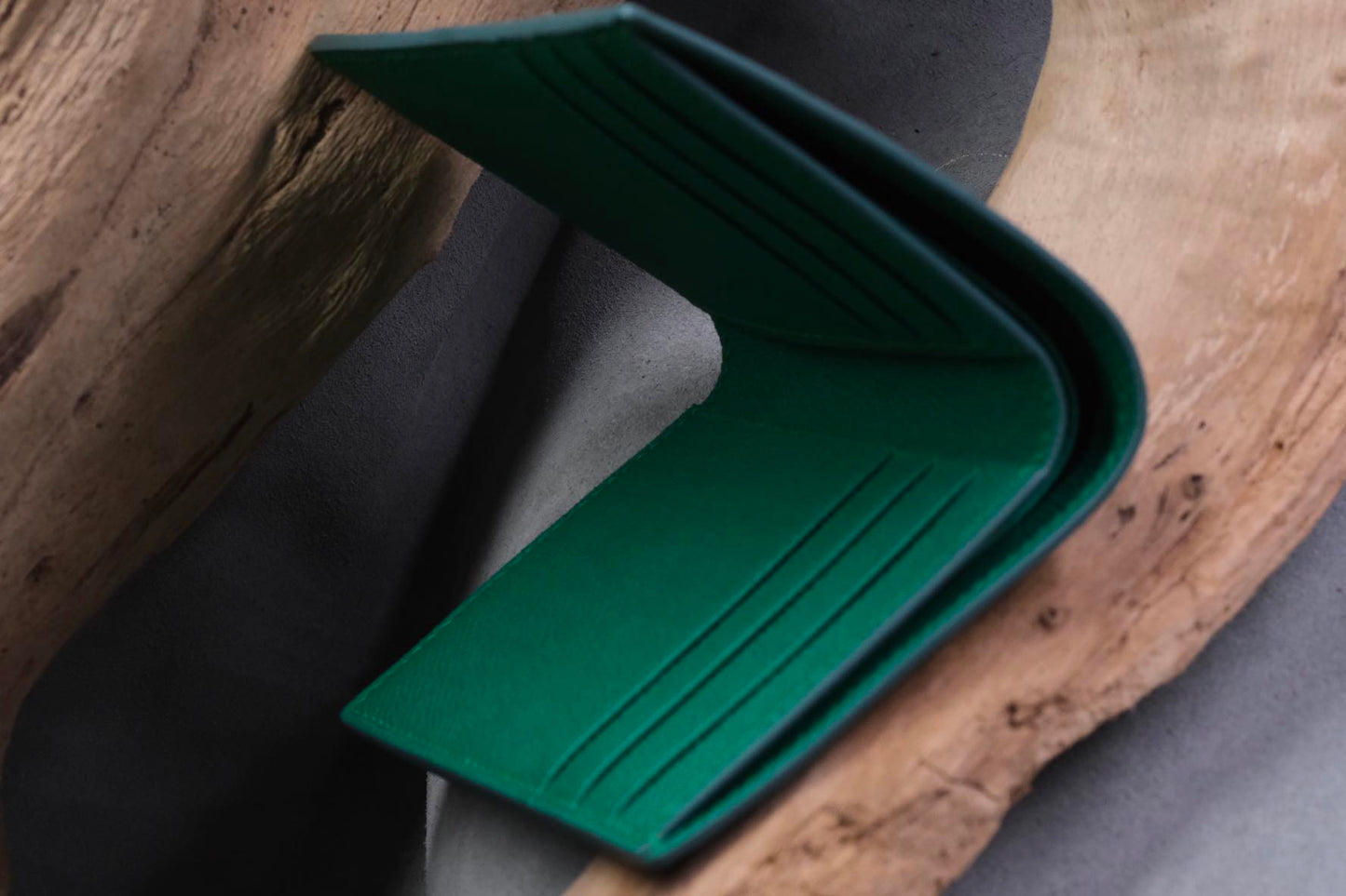 BESPOKE BLACK OSTRICH BELLY BIFOLD MAN WALLET HDWA71