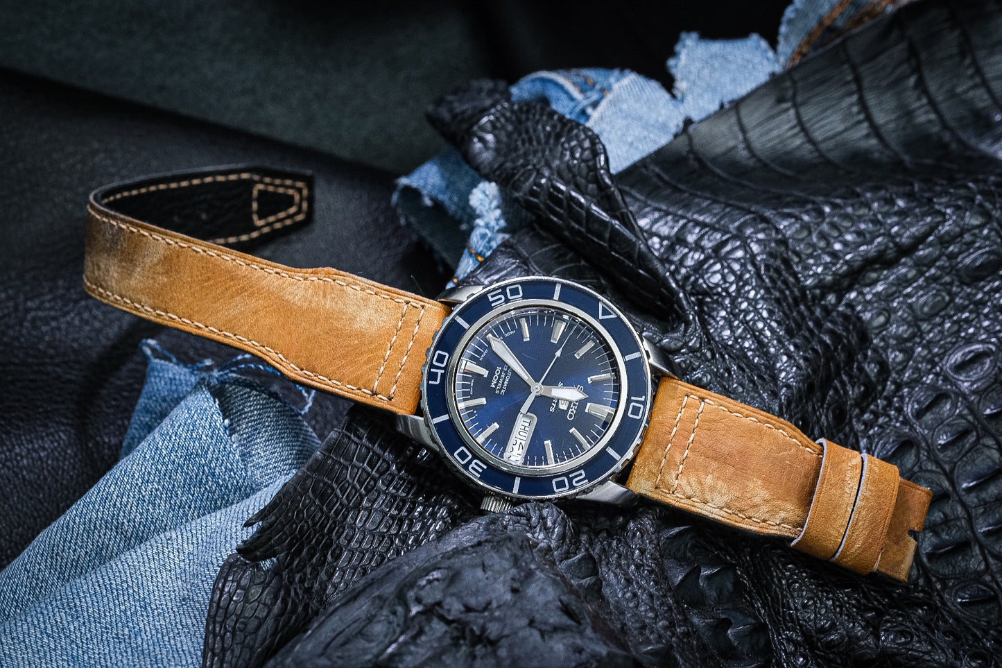 Custom vintage baseball glove leather strap HDCA40