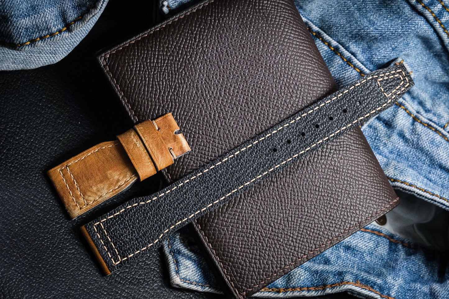 Custom vintage baseball glove leather strap HDCA40