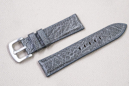 GRAY OSTRICH LEATHER WATCH STRAP RD141