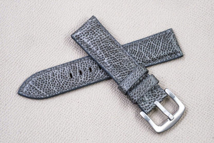 GRAY OSTRICH LEATHER WATCH STRAP RD141