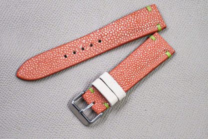ORANGE STINGRAY LEATHER WATCH STRAP RD145