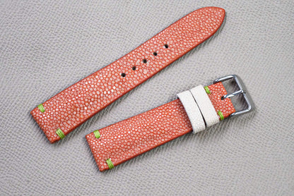 ORANGE STINGRAY LEATHER WATCH STRAP RD145
