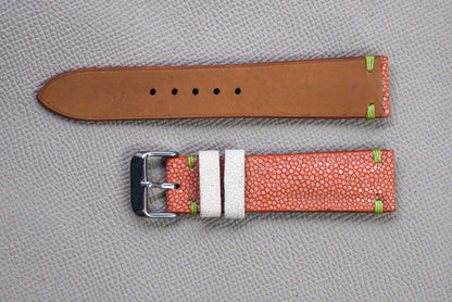 ORANGE STINGRAY LEATHER WATCH STRAP RD145