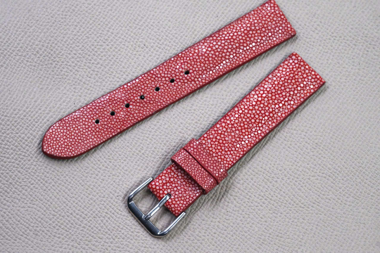 RED STINGRAY LEATHER WATCH STRAP RD148