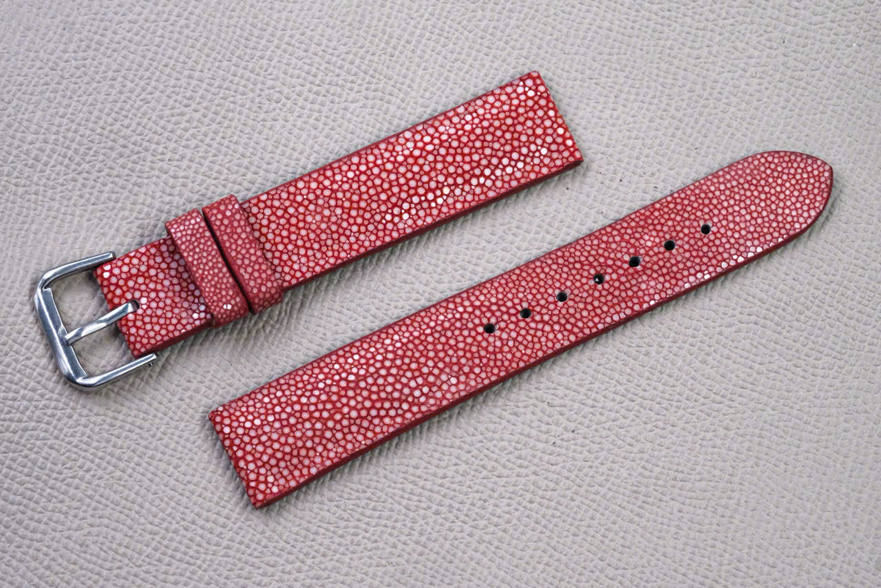 RED STINGRAY LEATHER WATCH STRAP RD148