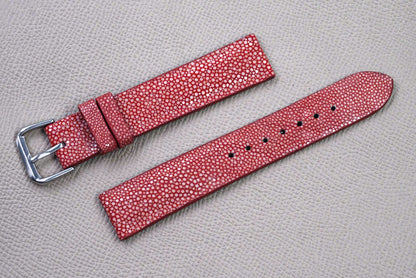 RED STINGRAY LEATHER WATCH STRAP RD148