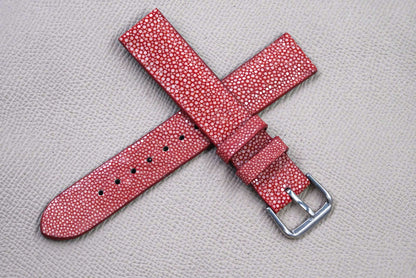 RED STINGRAY LEATHER WATCH STRAP RD148