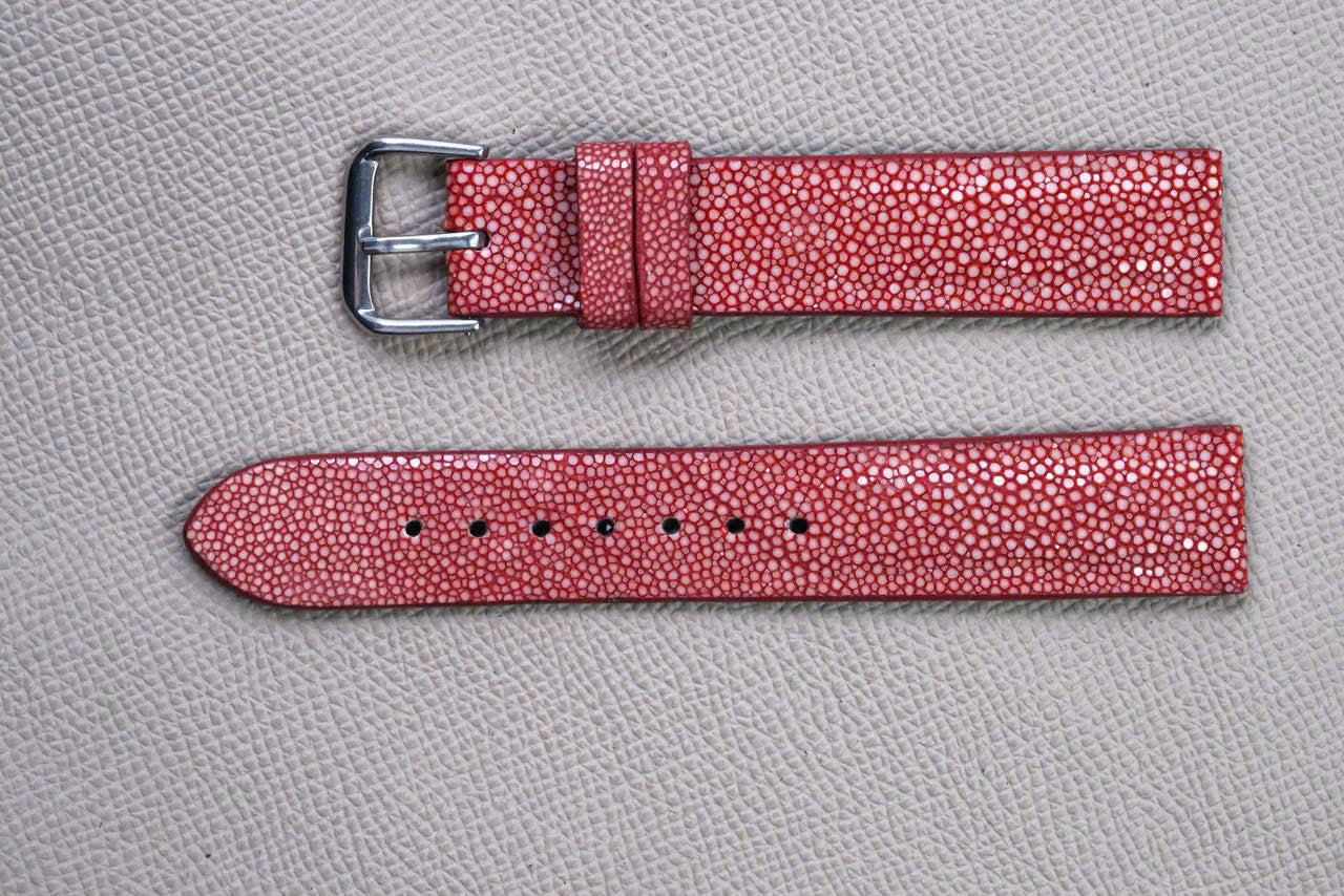 RED STINGRAY LEATHER WATCH STRAP RD148