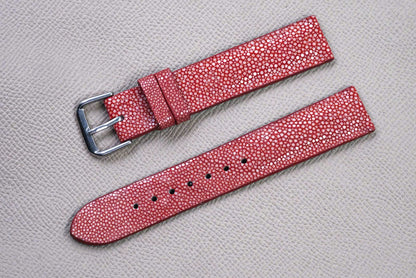 RED STINGRAY LEATHER WATCH STRAP RD148
