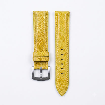 YELLOW OSTRICH LEATHER WATCH STRAP RD152