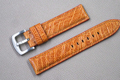 ORANGE OSTRICH LEATHER WATCH STRAP RD151