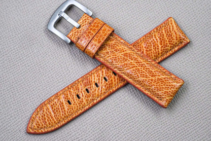 ORANGE OSTRICH LEATHER WATCH STRAP RD151