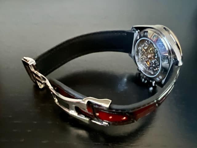 20MM FITTED CURVED END CROCODILE STRAP FOR OMEGA SPEEDMASTER HDOMG01