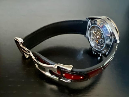 20MM FITTED CURVED END CROCODILE STRAP FOR OMEGA SPEEDMASTER HDOMG01