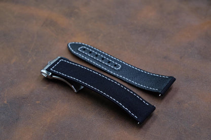 BLACK CANVAS LEATHER STRAP HDCFE10