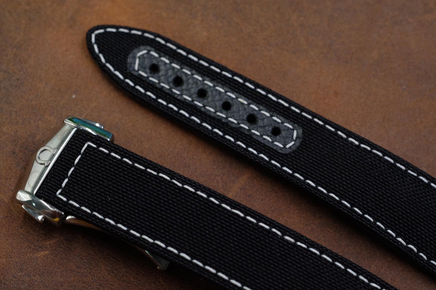 BLACK CANVAS LEATHER STRAP HDCFE10