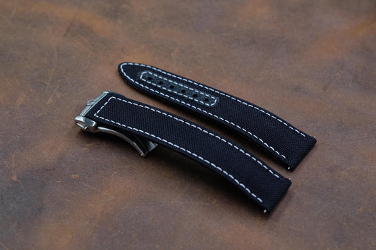 BLACK CANVAS LEATHER STRAP HDCFE10