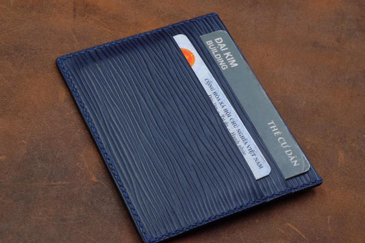 BESPOKE GENUINE BLUE EPI CARD HOLDER WALLET HDWA72