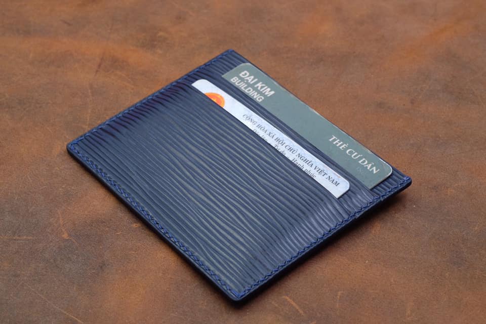 BESPOKE GENUINE BLUE EPI CARD HOLDER WALLET HDWA72