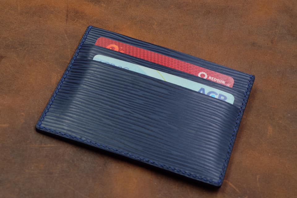 BESPOKE GENUINE BLUE EPI CARD HOLDER WALLET HDWA72