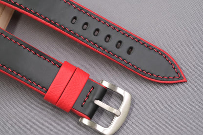 BLACK COW LEATHER WATCH STRAP BAND HDLE14