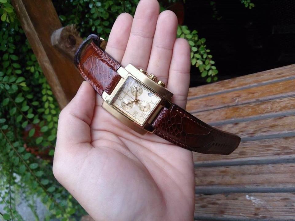 BESPOKE GENUINE BROWN OSTRICH LEG SKIN LEATHER STRAP HDOL31