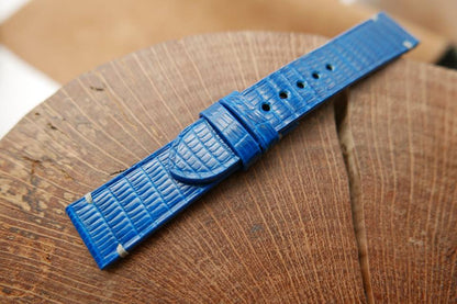 BESPOKE GENUINE BLUE LIZARD SKIN LEATHER STRAP HDLZ20