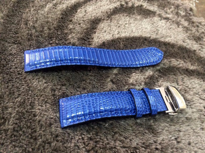 BESPOKE GENUINE BLUE LIZARD SKIN LEATHER STRAP HDLZ20