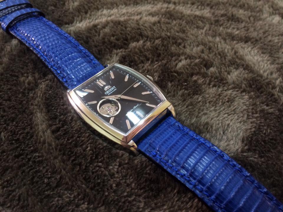 BESPOKE GENUINE BLUE LIZARD SKIN LEATHER STRAP HDLZ20