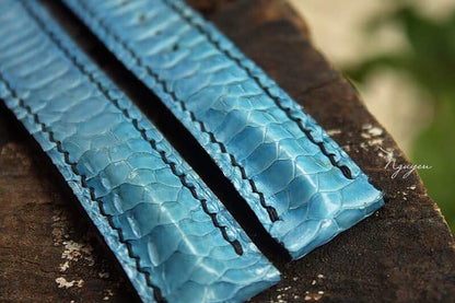 BESPOKE GENUINE NO PEARL BLUE CHICKEN LEG WATCH STRAP HDCL08