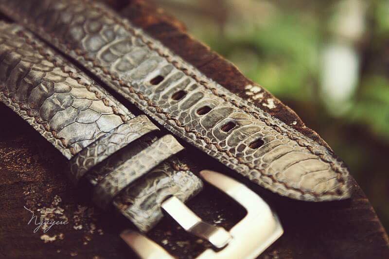 BESPOKE GENUINE GREY CHICKEN LEG WATCH STRAP HDCL09