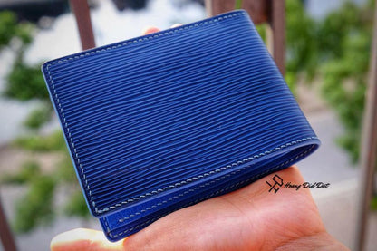 BESPOKE GENUINE BLUE EPI BIFOLD MAN WALLET HDWA33