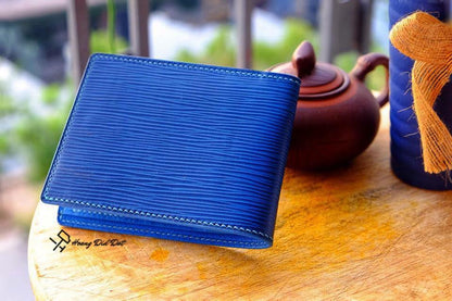 BESPOKE GENUINE BLUE EPI BIFOLD MAN WALLET HDWA33