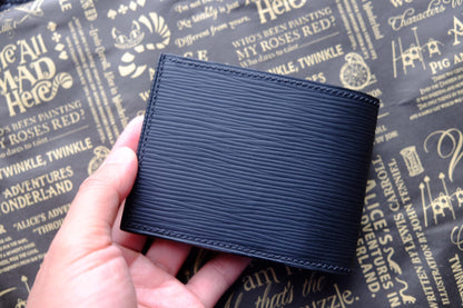 BESPOKE GENUINE BLACK EPI BIFOLD MAN WALLET HDWA39