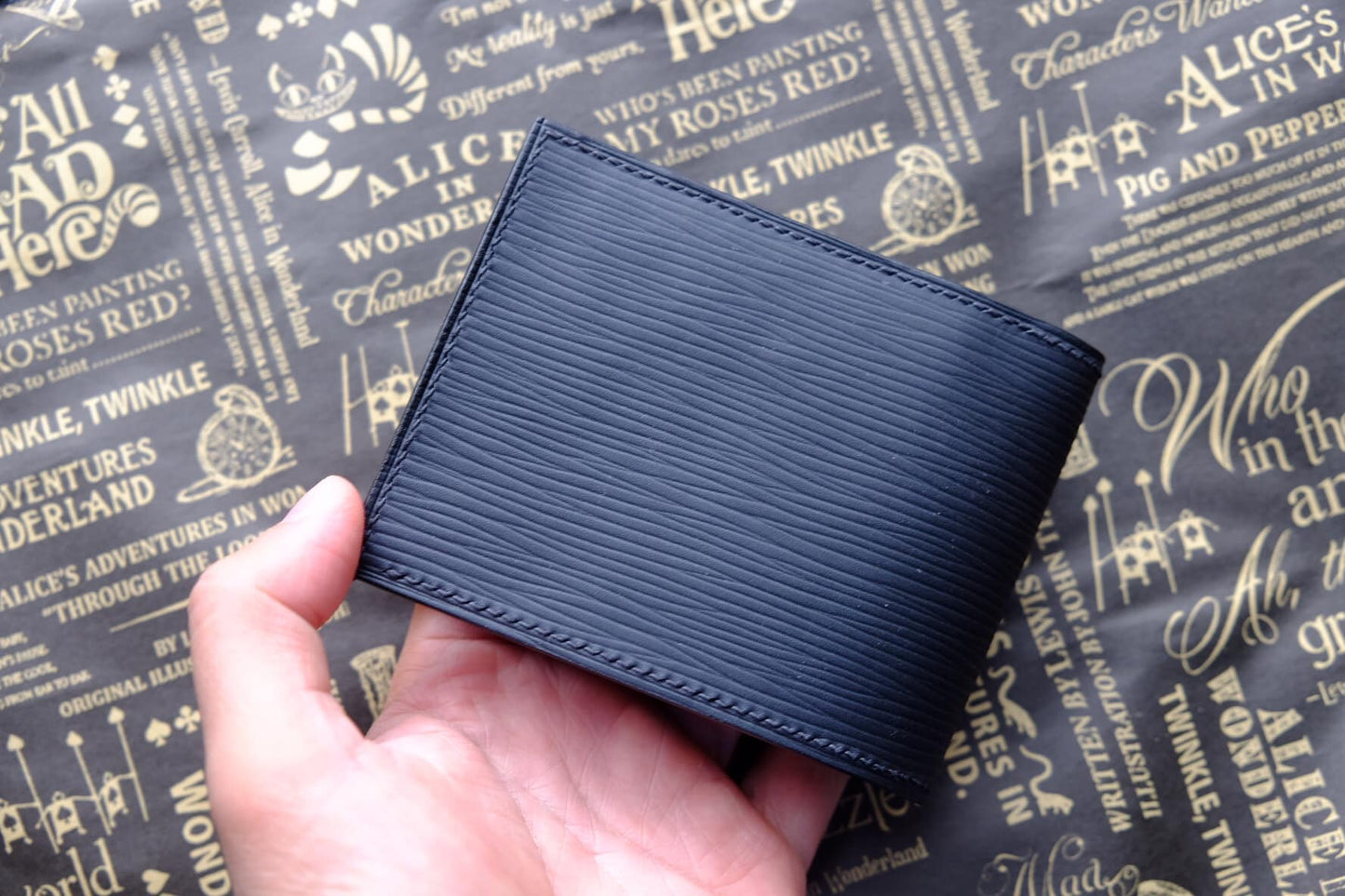 BESPOKE GENUINE BLACK EPI BIFOLD MAN WALLET HDWA39