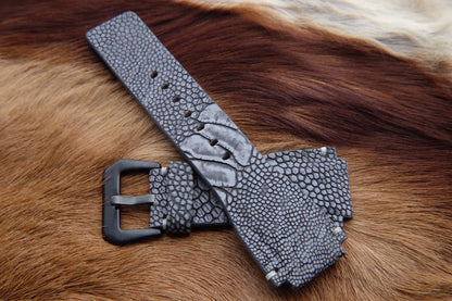 BESPOKE GENUINE BREY OSTRICH LEG SKIN LEATHER STRAP HDOL04