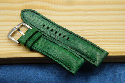 BESPOKE GENUINE NO PEARL GREEN CHICKEN LEG WATCH STRAP HDCL06