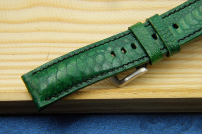 BESPOKE GENUINE NO PEARL GREEN CHICKEN LEG WATCH STRAP HDCL06