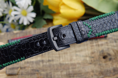 BESPOKE GENUINE NO PEARL BLACK CHICKEN LEG WATCH STRAP HDCL02