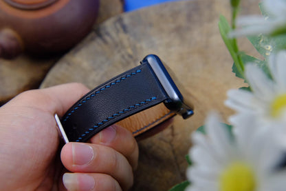 BESPOKE GENUINE BROWN APPLE LEATHER STRAP HDAW01