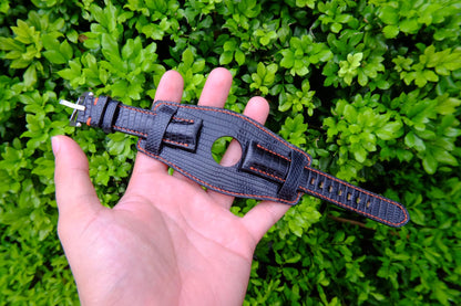 BLACK LIZARD WATCH STRAP HDLZ17