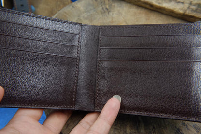 BESPOKE GENUINE BROWN CROCODILE BIFOLD MAN WALLET HDWA05