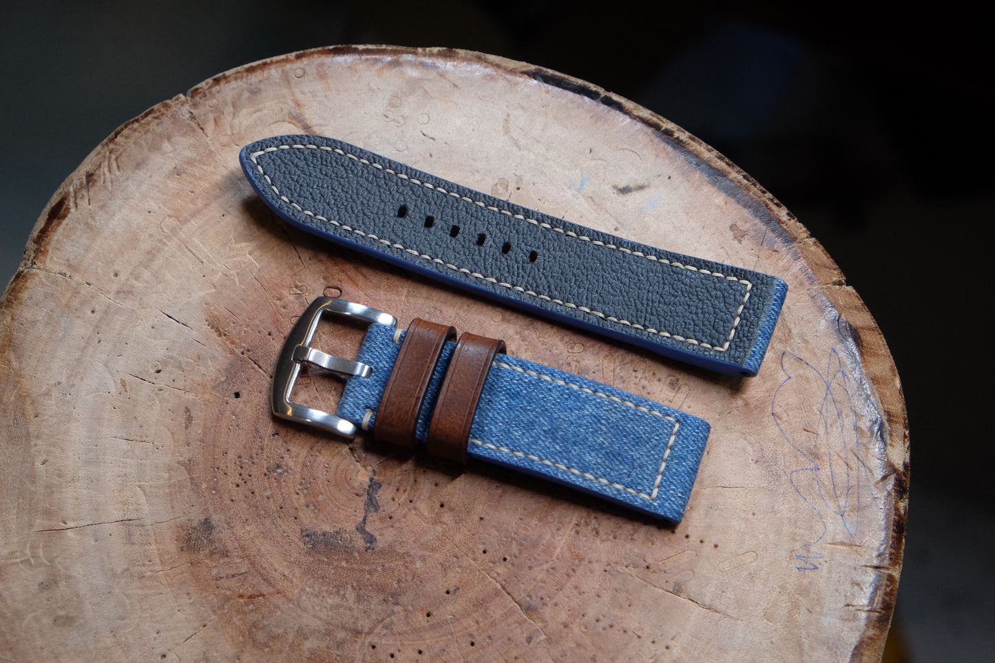 BLUE DENIM WATCH STRAP HDDNTD02